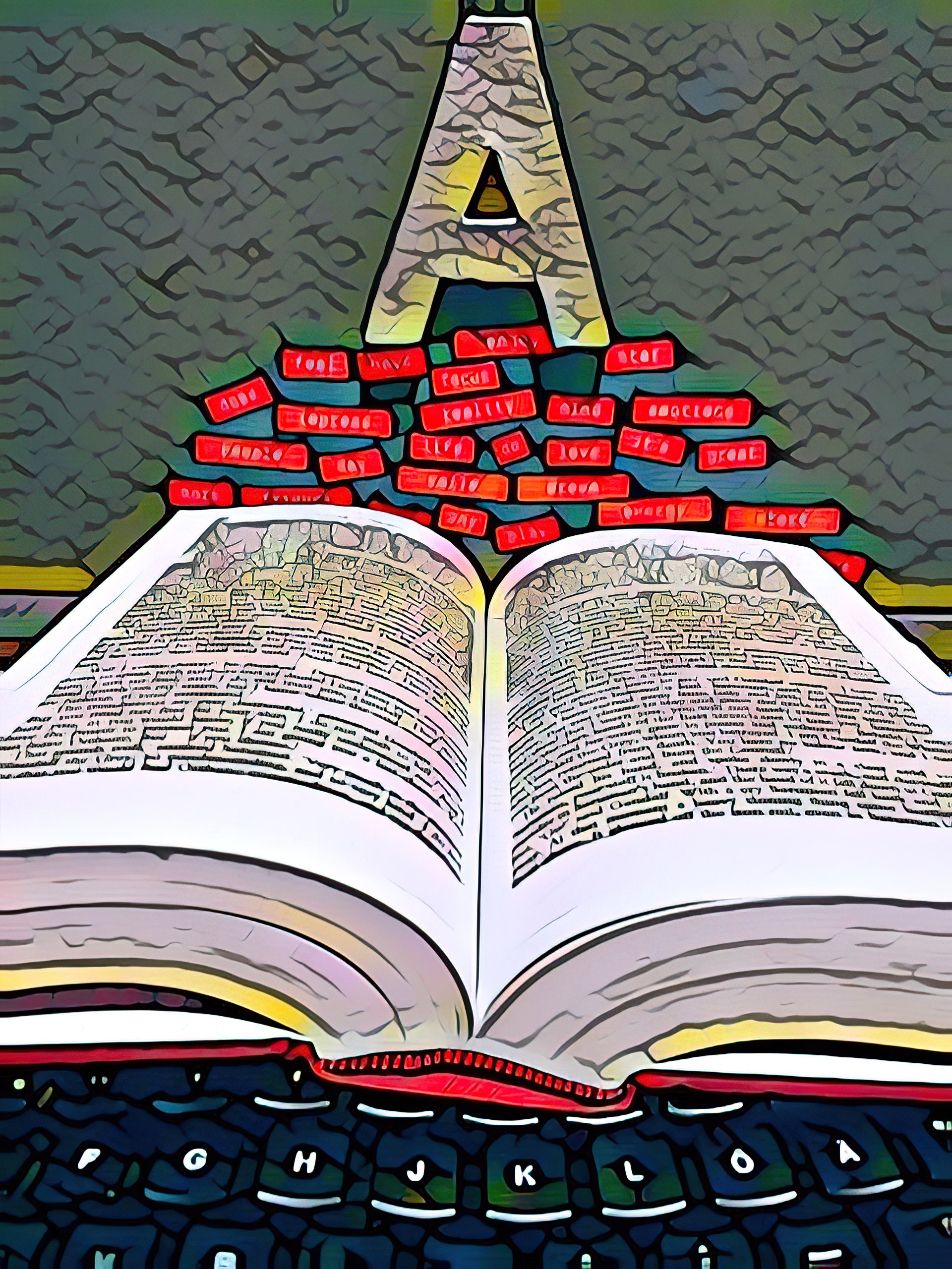 A person using an AI-powered language learning app on a tablet