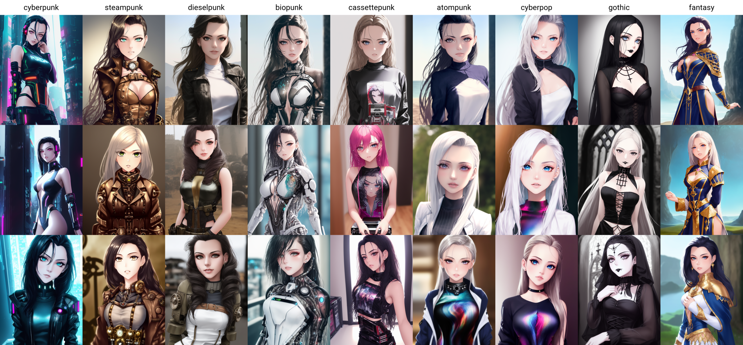 Digital artist creating AI art at a modern workstation with multiple monitors displaying generated artwork.